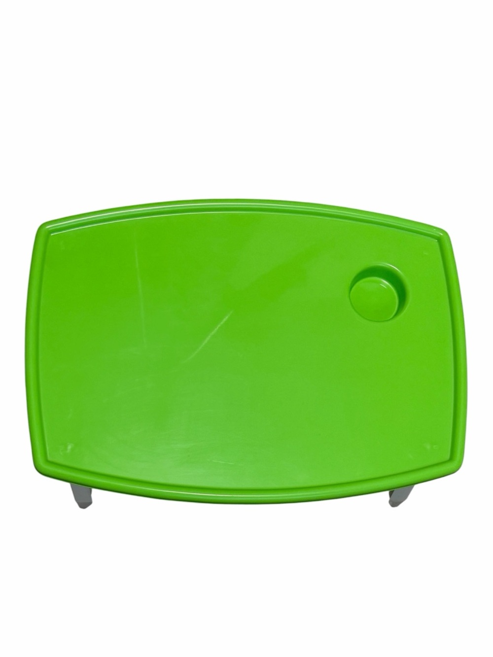 Vintage 70’s Blisscraft of Hollywood “Happy Time Tray” In Lime Green - Picture 10 of 16